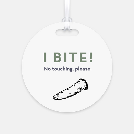 I Bite No Touching Please Finger tag